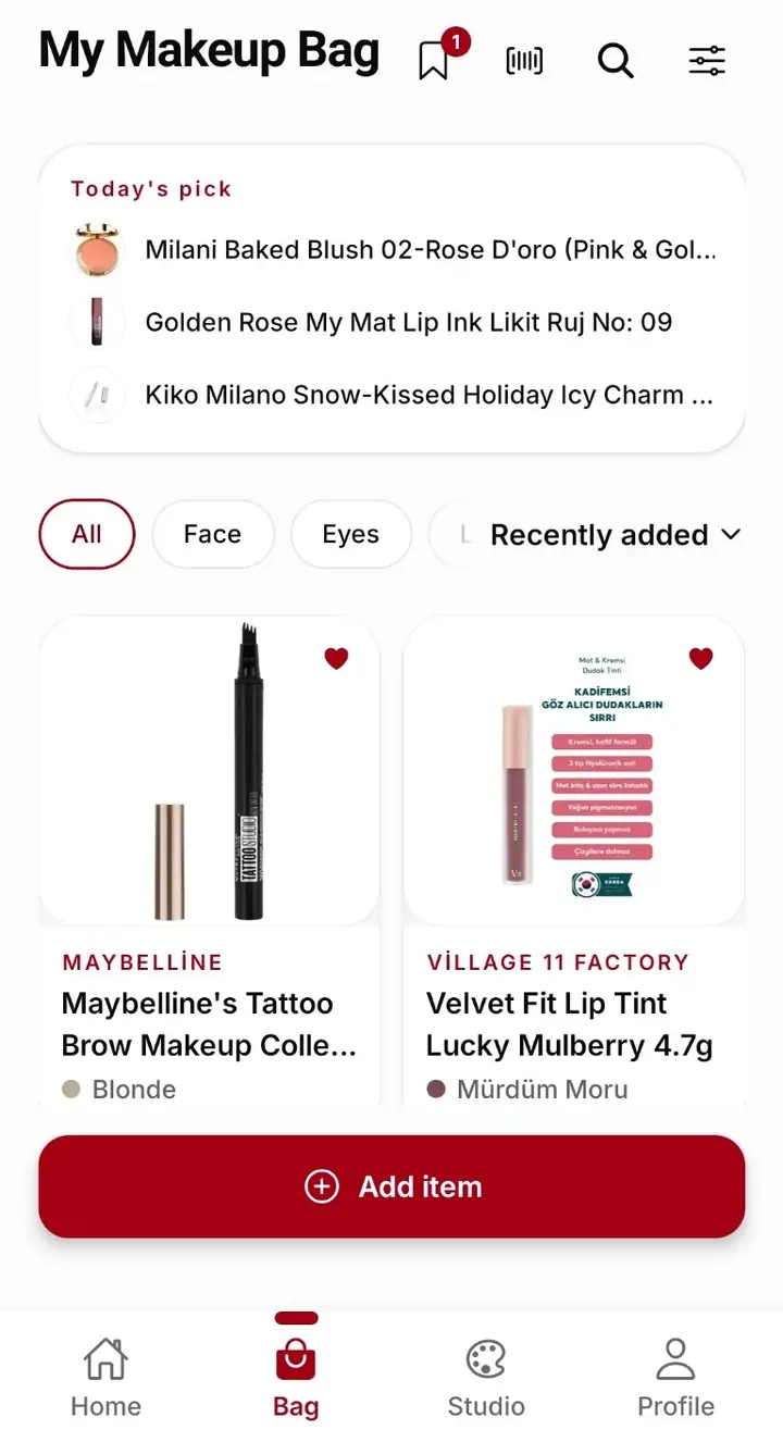 Your makeup collection