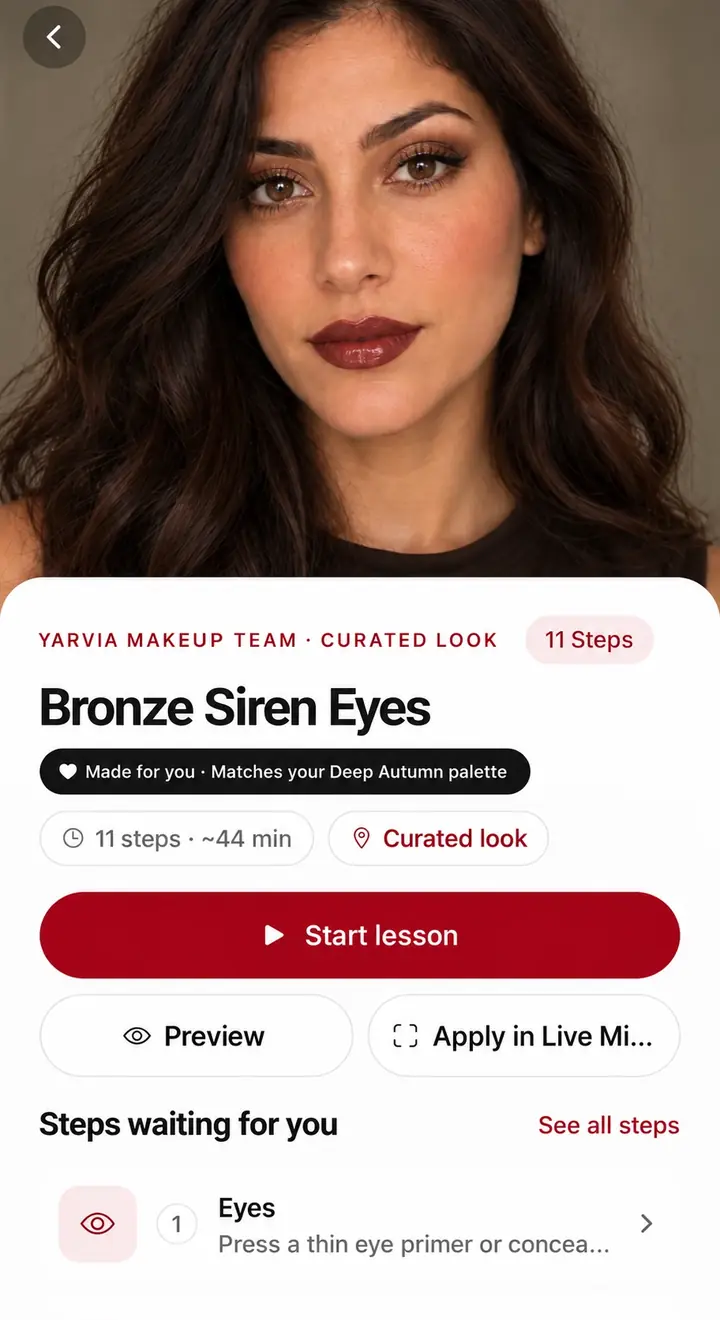 Your personalized makeup lesson